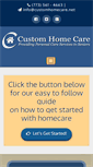 Mobile Screenshot of customhomecare.net
